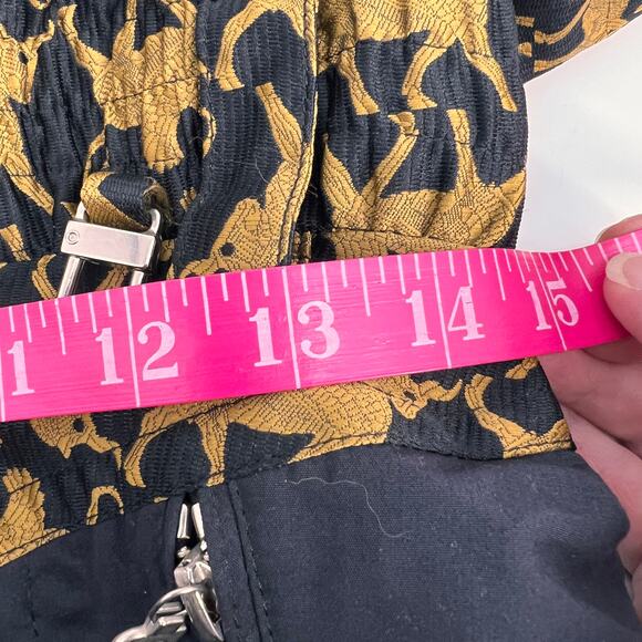 Vtg Bogner Goan Thylmann Ski Suit One Piece Women 10 Unicorn Pegasus Black Gold - Picture 14 of 16